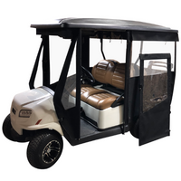 4 Passenger Hinged Sunbrella Golf Cart Enclosures