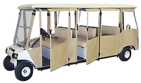 8 Passenger Hinged Sunbrella Golf Cart Enclosure