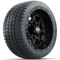 Set of (4) 12 in GTW Vortex Wheels with 205/30-12 GTW Fusion Street Tires