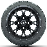 Set of (4) 12 in GTW Vortex Wheels with 205/30-12 GTW Fusion Street Tires