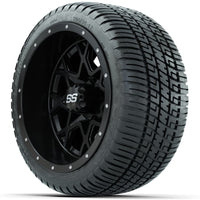 Set of (4) 12 in GTW Vortex Wheels with 205/30-12 GTW Fusion Street Tires