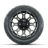 GTW Bravo Matte Bronze 14 in Wheels with 225/40-R14 Fusion GTR Street Tires – Full Set (LIFT REQD)