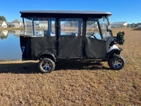 Canyon Lake Mobile Track-Style Golf Cart Enclosures (6 Passenger 112"-116" Extended Roof)