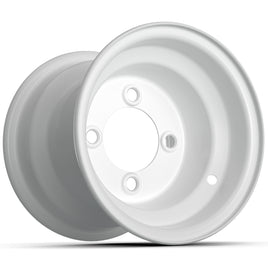 WHEEL, 8X7 STEEL, CENT WHITE,READY AUTO