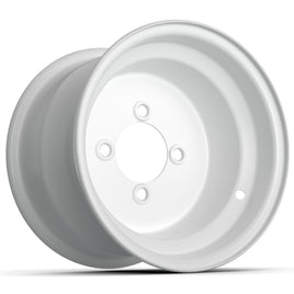 WHEEL, 10X7 STEEL, 3+4 WHITE