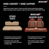FRONT SEAT CUSHIONS, AVIATOR CC PREC/TEMPO COFFEE