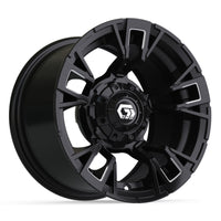 Wheel, Vandal 12x7 Matte Black/Machined