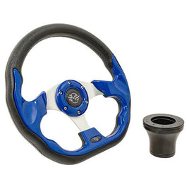 STEERING WHEEL KIT, BLUE/RACE 12.5 W/BLACK ADAPTER, YAMAHA