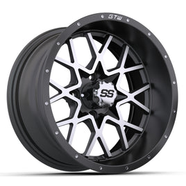 WHEEL, VORTEX 14X7, MATTE GRAY/MATTE MACHINED