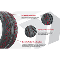 Tire, 12" GTW Fusion Steel Belt Radial 215/40-R12 4PR