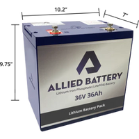 36V 36AH ALLIED LITHIUM BATTERIES - Golf Cart and Marine