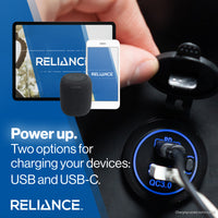 USB/USB-C DUAL FAST CHARGER- 12V