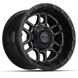 WHEEL, TITAN 12X7 BLACK W/ MACHINED FACE