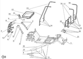 2/4 Passenger OG Kandi Kruiser OEM Frame Assembly