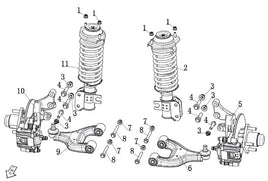 4 Passenger Kandi Kruiser Pro Forward OEM Front Suspension