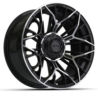 WHEEL, STELLAR 15X7 BLACK W/ MACHINED FACE