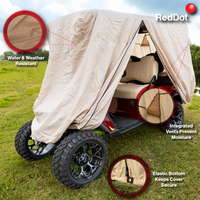 Red Dot Cart Cover for Carts w/ 84" Top Tan
