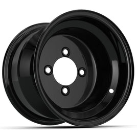 WHEEL, 10X7 STEEL, 3+4 BLACK