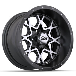 WHEEL, VORTEX 12X7 MATTE GRAY/MATTE MACHINED