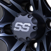 Wheel, Spyder 10x7 Matte Gray/Machined W/SS Cap