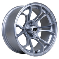 Wheel, Spyder 14x7 Silver Brush W/SS Cap