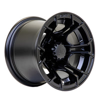 Wheel, Spyder 10x7 Matte Black W/SS Cap