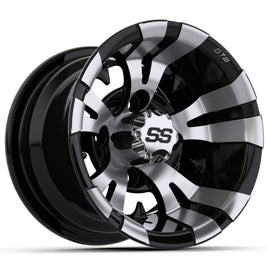 WHEEL, VAMPIRE 10X7 MACHINED BLACK