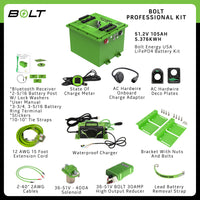Bolt Yamaha G29, Drive, Drive2, 51V 105AH Square Heated Pro