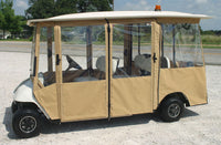 6 Passenger Hinged Sunbrella Golf Cart Enclosures