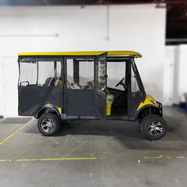 6 Passenger Hinged Sunbrella Golf Cart Enclosures