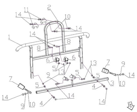 FRONT SEAT BELT diagram