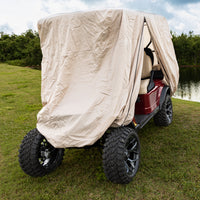 Red Dot Cart Cover for Carts w/ 84" Top Tan