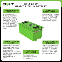 Bolt Moke EV, 74V 105AH Heated Pro
