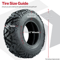 Tire, 12" GTW Barrage Mud 25x10-12 6PR