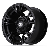 Wheel, Vandal 12x7 Matte Black/Machined