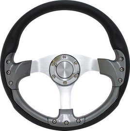 PURSUIT 14" CARBON FIBER STEERING WHEEL W/BLK KIT; CC