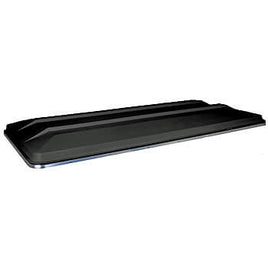 TOP ONLY, 80" BLACK BD SHAPE W/ALUM (SILVER) BANDING