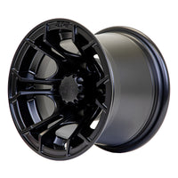 Wheel, Spyder 10x7 Matte Black W/SS Cap