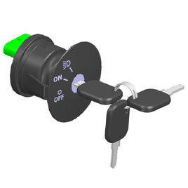 KEYSWCH&KEY SET,3 POS'N,W/HL,UNI,6-PIN