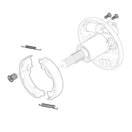 KIT,HARDWARE,AXLE,160MM HYD. BRAKE