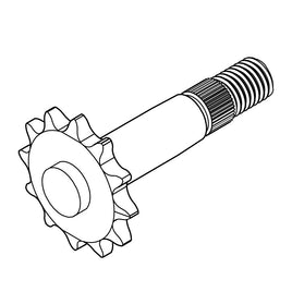 UPPER SPROCKET W/SHAFT WELDMENT
