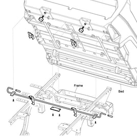 BED,PLASTIC,MANUAL LIFT,LATCH-ASSY