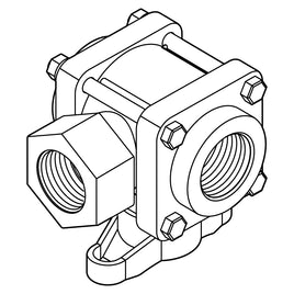 VALVE, 1-1/4 FNPT 3-WAY MANUAL BALL