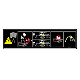 DECAL 2200/2600 LB BEDLOAD DECAL