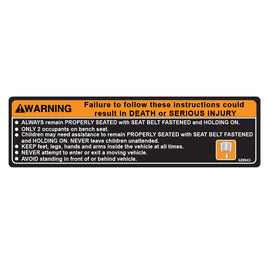 DECAL,WARNING,FLIP SEAT