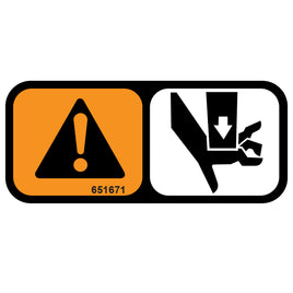 DECAL, PINCH WARNING