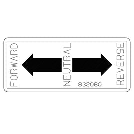 CUSH, DECAL, DIRECTION CONTROL