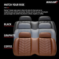 FRONT SEAT CUSHIONS, AVIATOR CC PREC/TEMPO BLACK