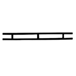 REAR BUMPER, BLACK CC '81 & UP