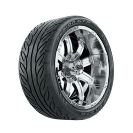 14” GTW Tempest Chrome Wheels with Fusion GTR Street Tires – Set of 4